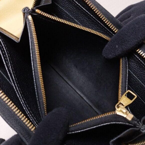 Louis Vuitton Monogram Empreinte Leather Zippy Long Wallet Black LV - Picture 8 of 15